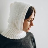 Handmade Angora Knitted Hood: Chunky Winter Neck Warmer