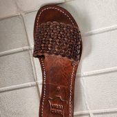 Moroccan Handmade Leather Sandals Women – Braided Slides, Strappy Summer Shoes, Open Toe Beach Sandals, Handcrafted Flat Leather Sandals