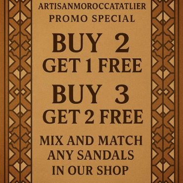 Handmade Moroccan Leather Sandals For Men – Brown Slip-on Summer Sandals – Traditional Men’s Shoes Eu 40 To 50 – Open Toe Artisanal Footwear